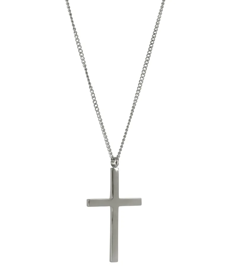 Arock Cross Långt Halsband Stål