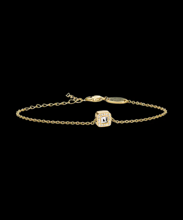 Blomdahl Armband Guld Brilliance Cushion 8 mm, Crystal