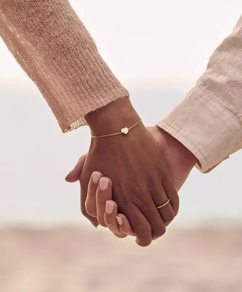 Blomdahl Armband Guld Heart 8 mm