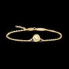Blomdahl Armband med rund sten G Original 14-19 cm