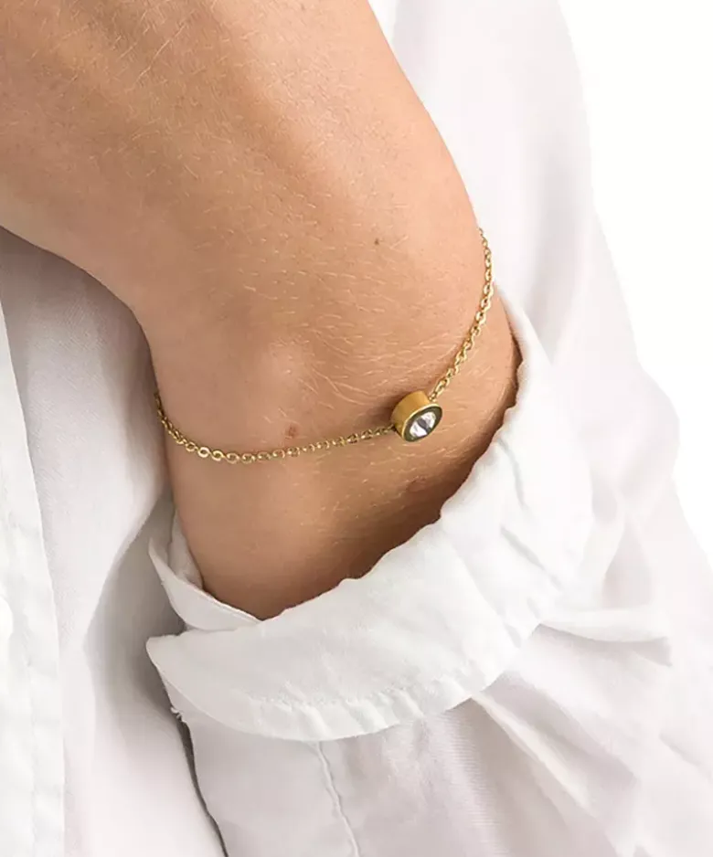 Blomdahl Armband med rund sten G Original 14-19 cm