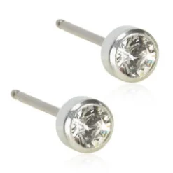 Blomdahl Örhängen Bezel Crystal 4 mm 15‑1401‑01