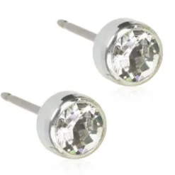 Blomdahl Örhängen Bezel Crystal 5 mm 15‑1424‑01