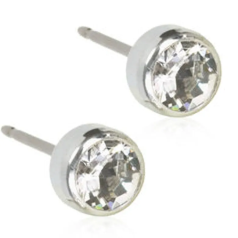Blomdahl Örhängen Bezel Crystal 5 mm 15‑1424‑01