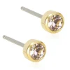 Blomdahl Örhängen Bezel Crystal 4 mm 15‑1301‑01