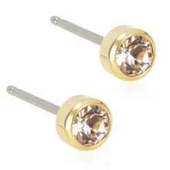 Blomdahl Örhängen Bezel Crystal 4 mm 15‑1301‑01
