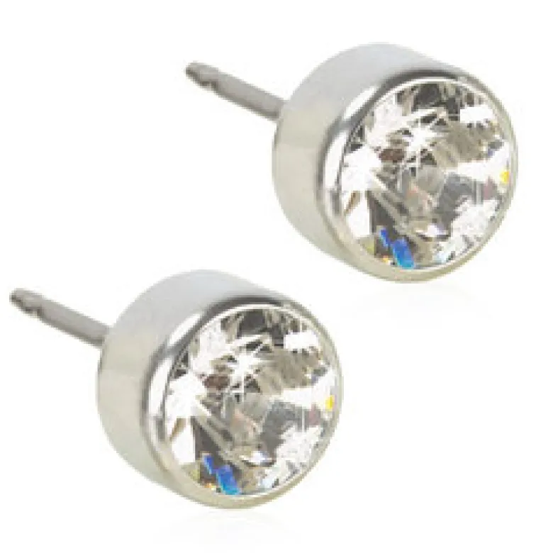 Blomdahl Örhängen Bezel Crystal 6 mm 15‑1409‑01