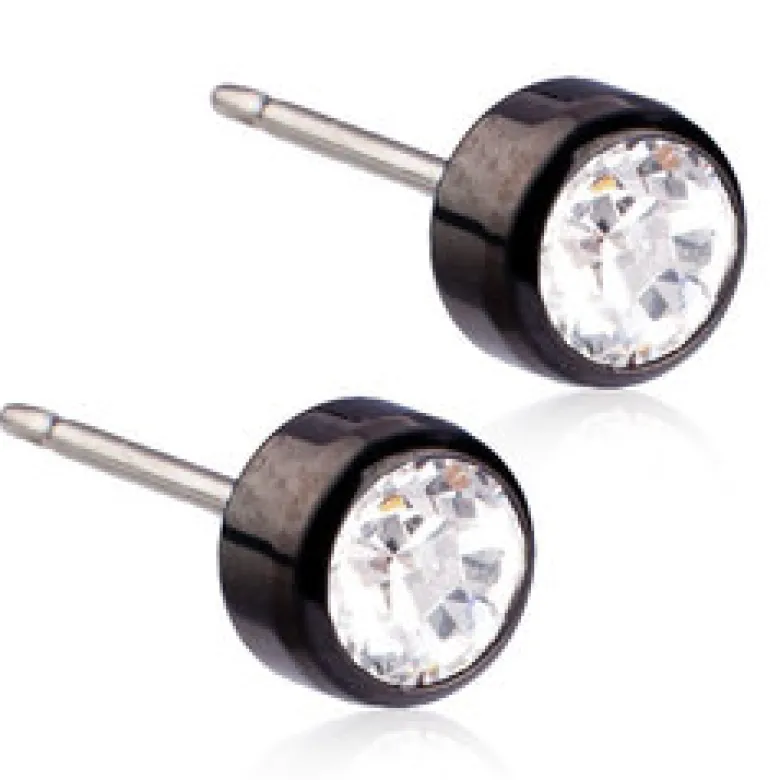 Blomdahl Örhängen Bezel Crystal 5 mm 15‑1524‑01