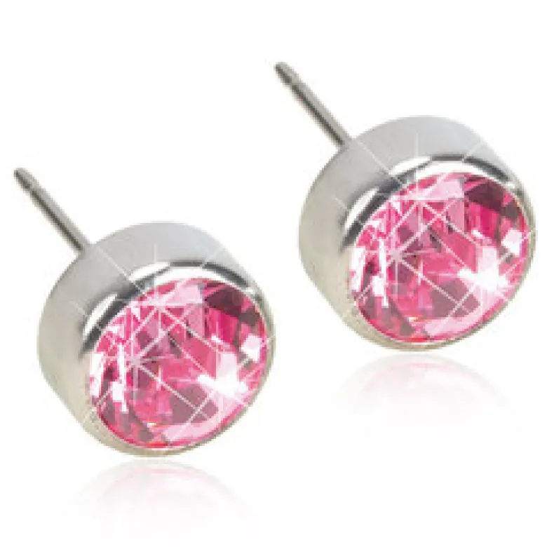Blomdahl Örhängen Bezel Light Rose 15‑1424‑24