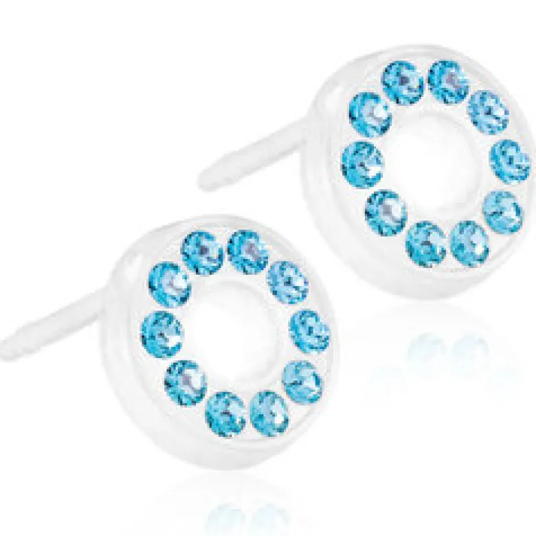 Blomdahl Örhängen Brilliance Puck Hollow Aquamarine 15‑01191‑05