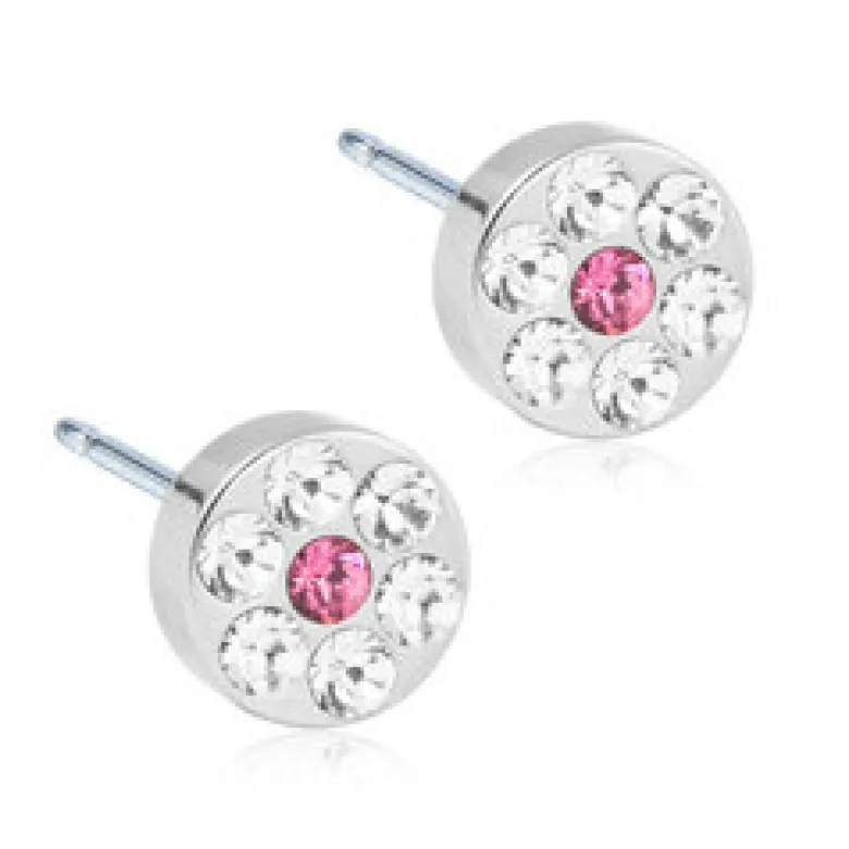 Blomdahl Örhängen Brilliance Plenary Crystal Rose 5 mm 15‑12166‑83