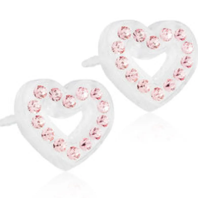 Blomdahl Örhängen Brilliance Heart Hollow Light Rose 15‑01121‑24