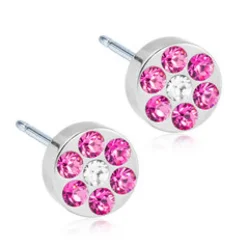 Blomdahl Örhängen Brilliance Plenary Rose Crystal 5 mm 15‑12166‑42