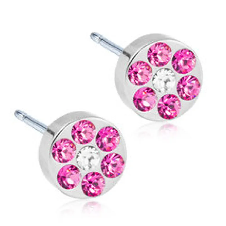 Blomdahl Örhängen Brilliance Plenary Rose Crystal 5 mm 15‑12166‑42