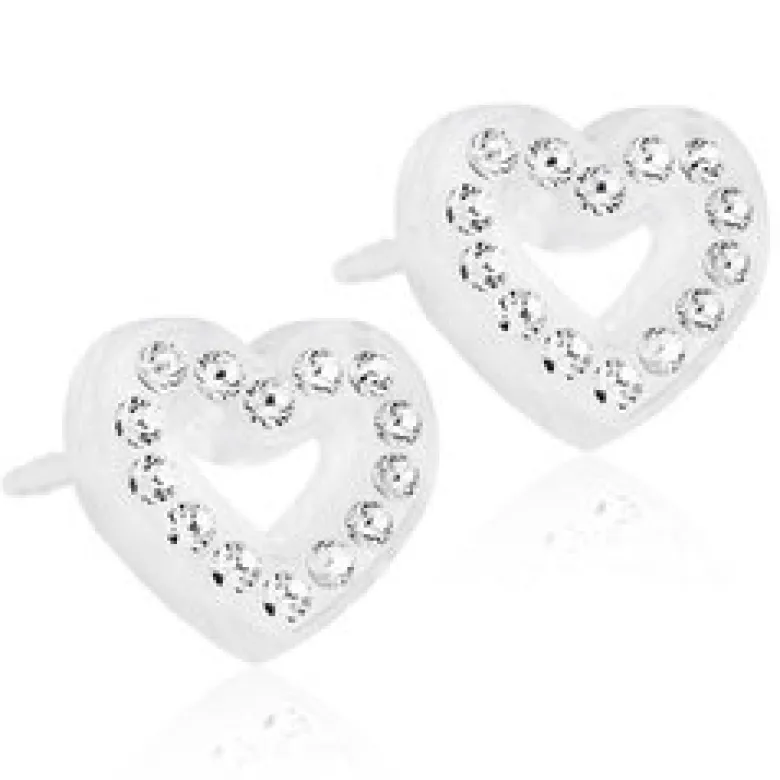 Blomdahl Örhängen Brilliance Heart Hollow Crystal 15‑01121‑01