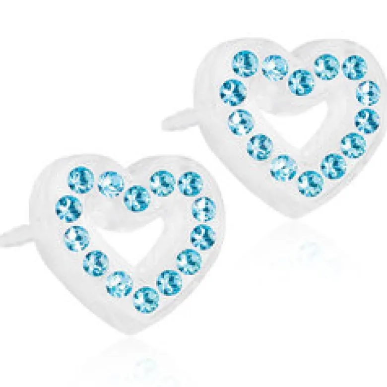 Blomdahl Örhängen Brilliance Heart Hollow Aquamarine 15‑01121‑05