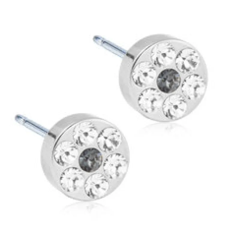 Blomdahl Örhängen Brilliance Plenary Crystal Black Diamond 5 mm 15‑12166‑62