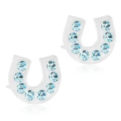 Blomdahl Örhängen Brilliance Horseshoe Aquamarine 15‑01127‑05