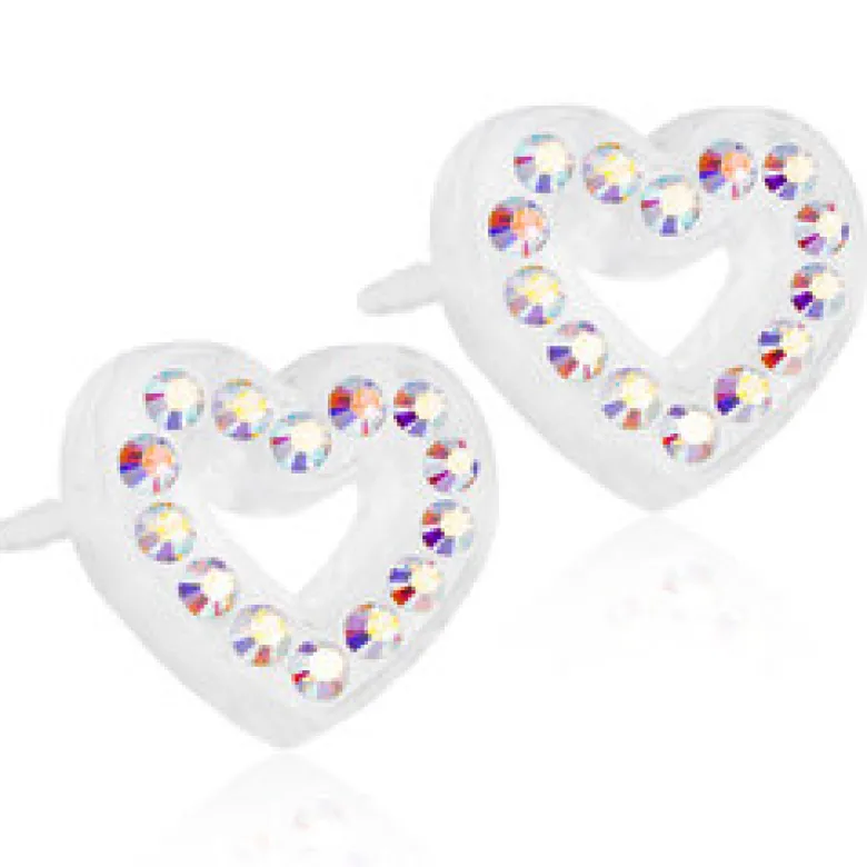 Blomdahl Örhängen Brilliance Heart Hollow Rainbow 15‑01121‑02