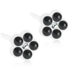 Blomdahl Örhängen Daisy Pearl Jet 15‑0114‑77