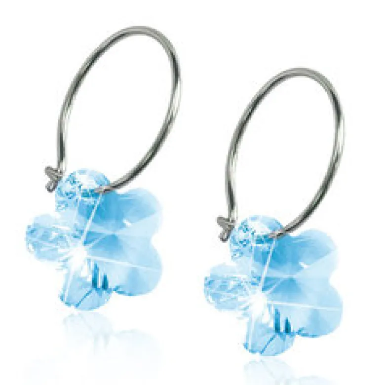 Blomdahl Örhängen Flower Aquamarine 15‑1257‑05