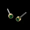 Blomdahl Örhängen GT Bezel 3 mm, Emerald