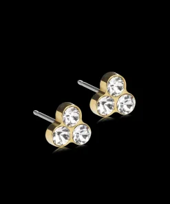 Blomdahl Örhängen GT Clover 8 mm, Crystal