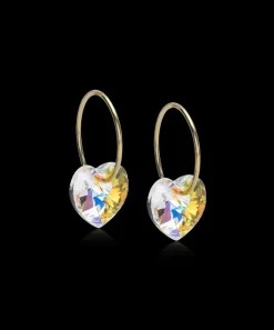 Blomdahl Örhängen GT Ear Ring 14 mm, Heart 10 mm, Rainbow 15-1355-02