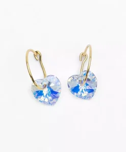 Blomdahl Örhängen GT Ear Ring 14 mm, Heart 10 mm, Rainbow 15-1355-02