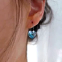 Blomdahl Örhängen Heart Aquamarine 15‑1255‑05