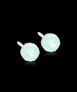 Blomdahl Örhängen MP Bezel 6 mm Soft Mint 15-0109-31