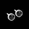 Blomdahl Örhängen MP Bezel 6 mm Jet 15-0109-07