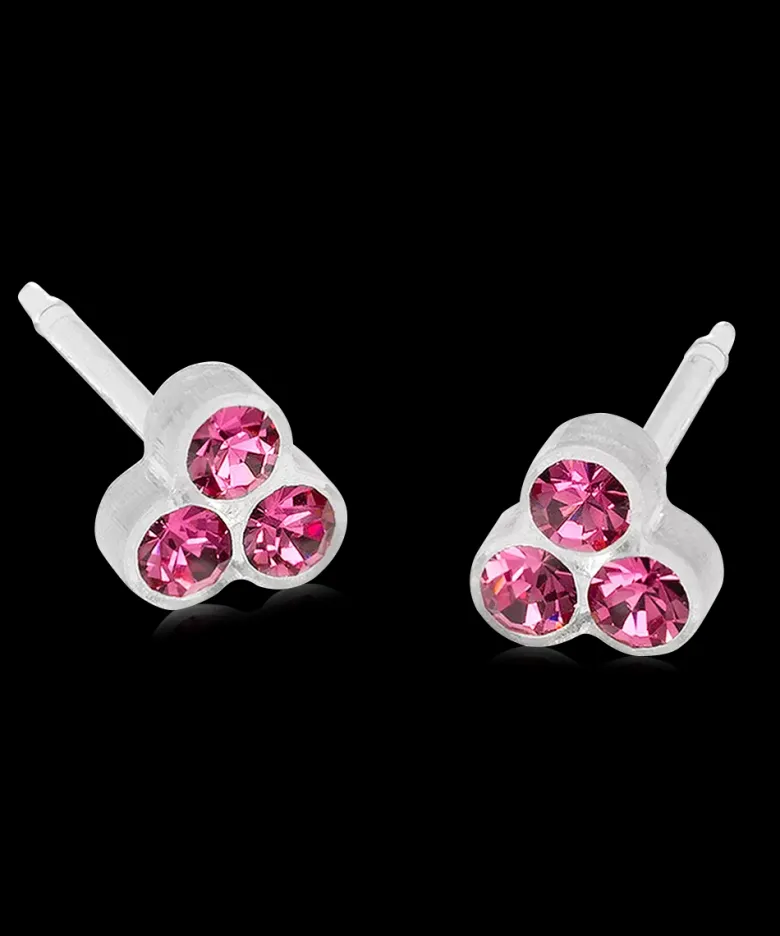 Blomdahl Örhängen MP Clover 6 mm, Rose