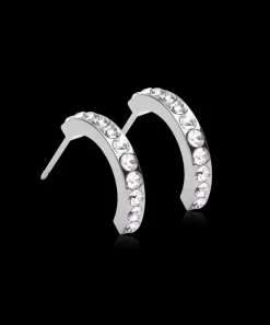 Blomdahl Örhängen NT Pendant Brilliance Curved 15 mm , Crystal 15-12147-01