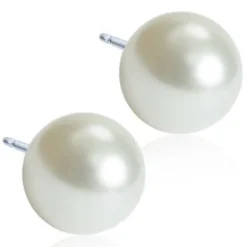 Blomdahl Örhängen Pearl White 10 mm 15‑1237‑59