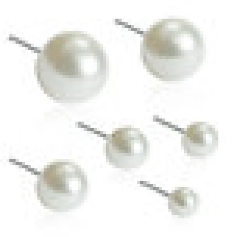 Blomdahl Örhängen Pearl White 5 mm 15‑1232‑59