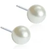 Blomdahl Örhängen Pearl White 6 mm 15‑1233‑59