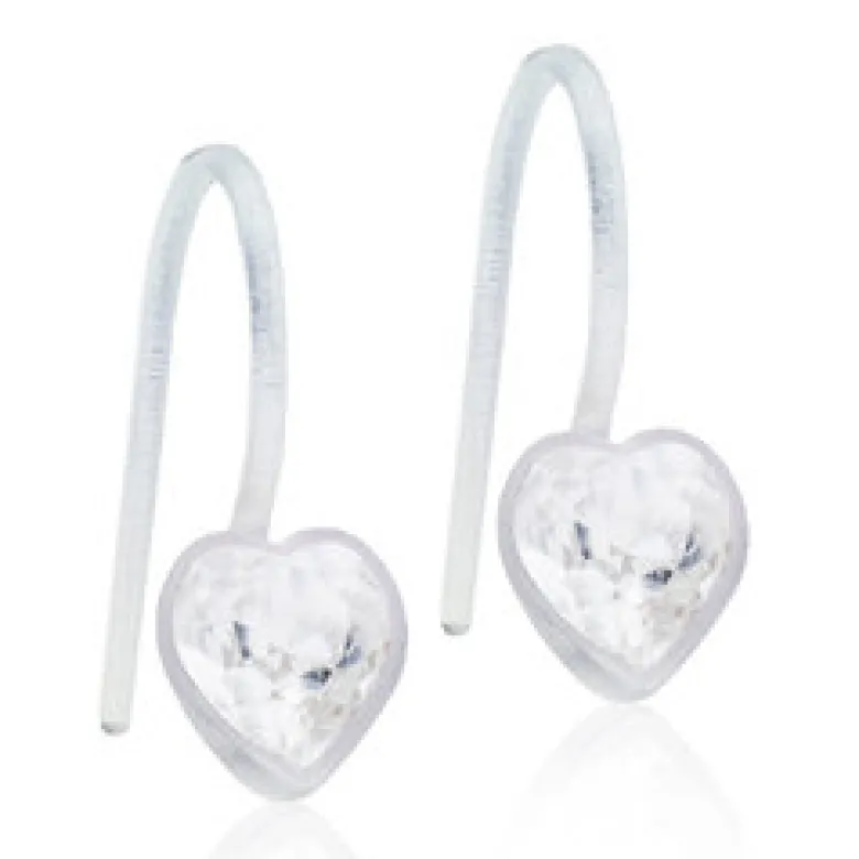 Blomdahl Örhängen Pendant Fixed Heart Crystal 15‑0180‑2101