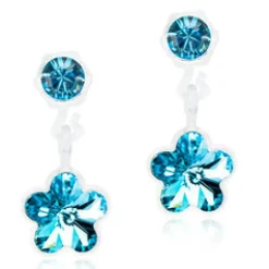 Blomdahl Örhängen Pendant Flower Aquamarine 15‑0103‑3005
