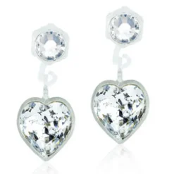Blomdahl Örhängen Pendant Heart Crystal 15‑0103‑2101