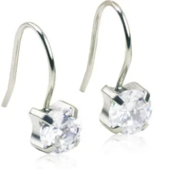 Blomdahl Örhängen Pendant Tiffany CZ White 15‑1230‑30