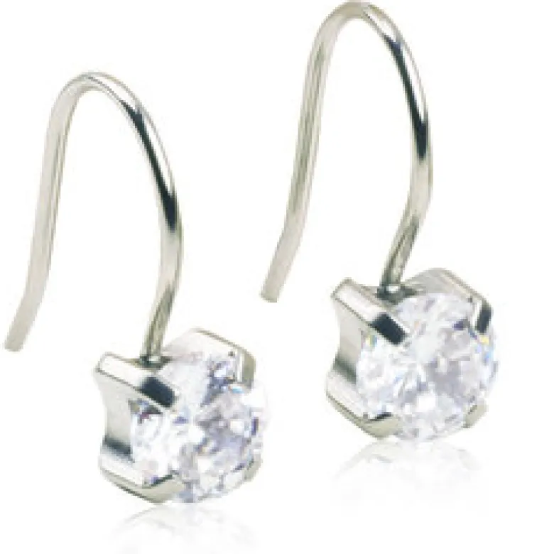Blomdahl Örhängen Pendant Tiffany CZ White 15‑1230‑30