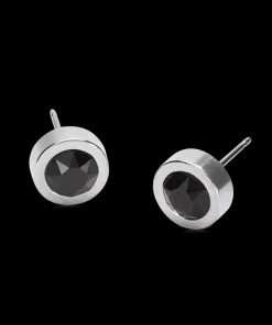 Blomdahl Örhängen ST Grand Bezel 8 mm, Black