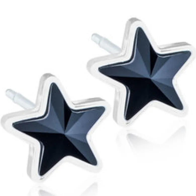 Blomdahl Örhängen Star Jet 15‑0108‑07