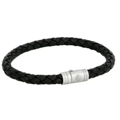 By Billgren – Läderarmband, vintage Svart 8150