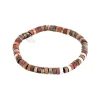 By Billgren Armband jaspis, stål, brun/röd – 8212