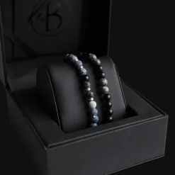 By Billgren Armbandsset, beads, blå/svart – 8158-8137