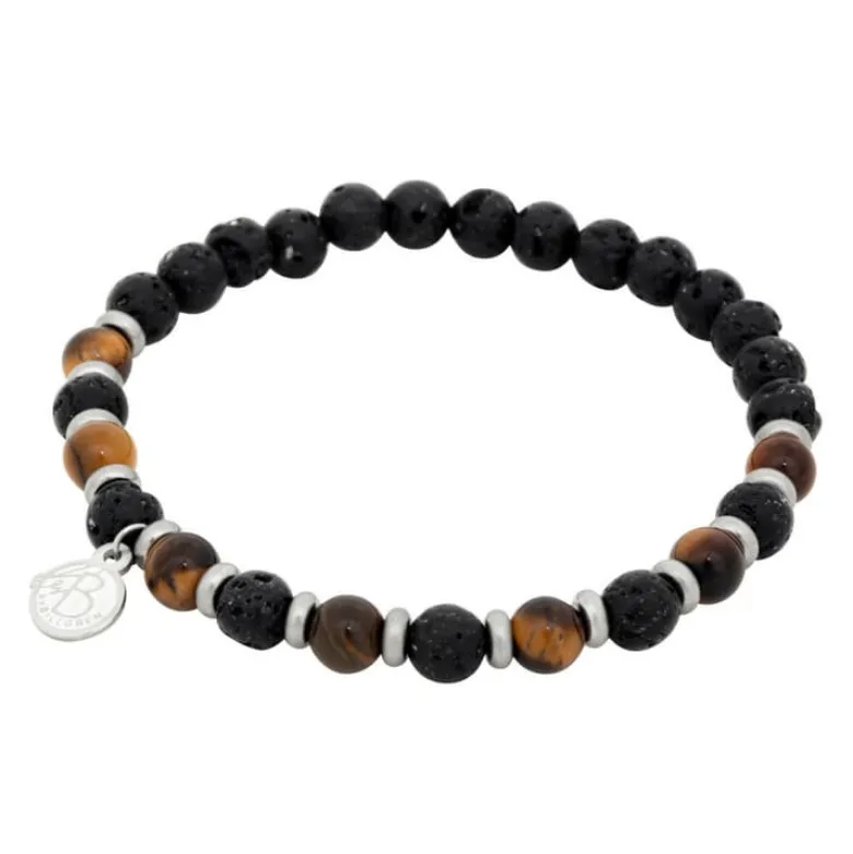 By Billgren Armbandsset, läder/beads, svart/brun – 8188-8160