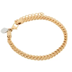 By Billgren Armbandsset, läder/stål Brun/guld – 8133-8156