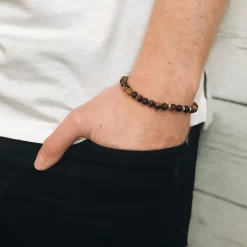 By Billgren Beadsarmband, Lavasten/Onyx, svart – 8172